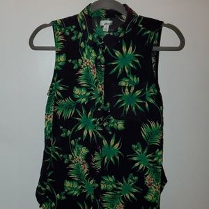 Abound floral collared button up